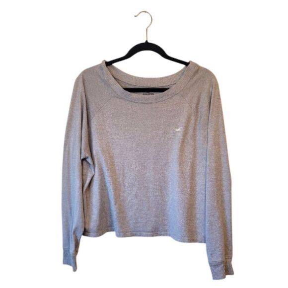 Hollister Grey Super Soft Crewneck Pullover Size L - Picture 1 of 5